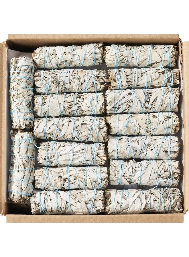 Blue River Sage 20 White Sage Smudge Sticks 4 Inch - Sustainably Grown Sage Bundles for Smudging, Cleansing Home Office, & Ceremony - Image 1